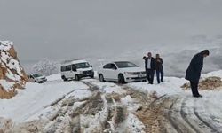 Siirt'te 45 yolu ulaşıma kapandı, yolda kalan bazı araçlar kurtarıldı