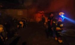 Sındırgı'da hayvan damı ve samanlıkta yangın