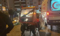 Sinop'ta ATV yayaya çarptı: 1 yaralı