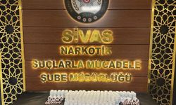 Sivas'ta gerçekleşen narkotik operasyonda 8 bin sentetik ecza ele geçirildi.