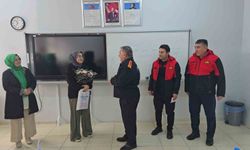 Sorgun Belediyesi İtfaiyesi, kendilerine mektup yazan Belinay'a okulunda sürpriz yaptı
