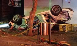 Takla atan araçta bulunan 1 kişi öldü, 1 kişi yaralandı