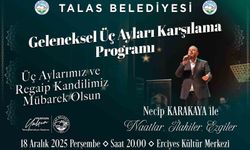Talas'ta geleneksel üç ayları karşılama programı
