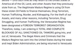 Trump, Venezuela rejiminin 'Yabancı Terör Örgütü' olarak tanımlandığını açıkladı
