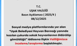 Uşak Valiliği, bakım evi yanında ölü hayvan bulunduğu iddialarıyla ilgili inceleme başlattı