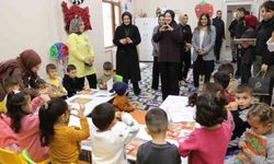 Vali Kızılkaya'nın eşi, şehit ailesi, koruyucu aile ve kadın üreticilerle bir araya geldi