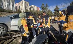 Yozgatralli etkinliğinde ambulanslar en hızlı müdahale için yarıştı