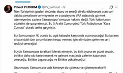 Yüksel Yıldırım: 'Samsunspor asla kimseye diz çökmez ve çökmeyecek'