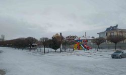 Yunak'ta mevsimin ilk karı yağdı