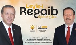 AK Parti Yozgat Teşkilatı'ndan Regaip Kandili mesajı