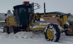 Adıyaman'da karla mücadele aralıksız sürüyor