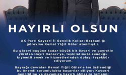 Ak Parti Kayseri İl Gençlik Kolları Başkanı Kemal Yiğit Güler oldu