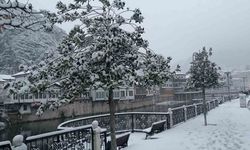 Amasya yeni yıla karla girdi, şehir beyaza büründü