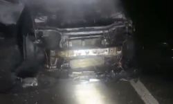 Batman-Diyarbakır karayolunda araç yangını
