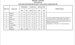 Bingöl'de 226 köy yolunda çalışmalar sürüyor