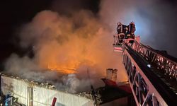 Denizli'de alevler iş yerini kullanılamaz hale getirdi