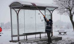 Düzce'de kar timleri sahada görev başında