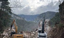 Heyelan su isale hatlarına zarar verdi