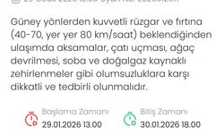 Meteoroloji Denizli için fırtına uyarısında bulundu