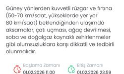 Meteoroloji'den Denizli için fırtına uyarısı