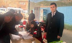 Pazarlar'da vişne ve kiraz üreticilerine bordo bulamacı desteği sürüyor