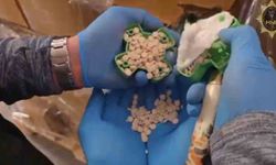 Plastik pervaneler içerisinde 107 kilogram ağılığında 642 bin uyuşturucu hap ele geçirildi