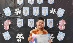 Şanlıurfa'da özel öğrenci Muhammed Said ilk karnesini aldı