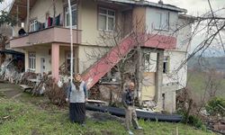 Alaplı'da heyelan nedeniyle bir ev çökme riski oluştu