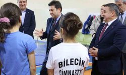 Cimnastik Federasyonu Başkanı Suat Çelen Bilecik'te antrenmanları inceledi