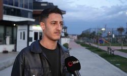 Arnavutköy'de kamyonun çarptığı araç sahibi faciayı kıl payı atlattı