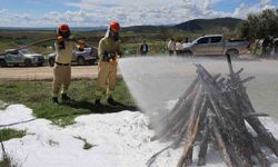 Ateş savaşçılarının TOY'u nefes kesti