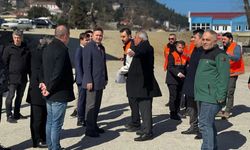 Ayancık'ta kavşak çalışmaları