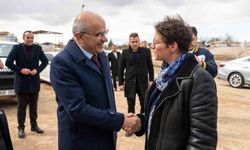 Başkan Er, Fransız heyetle Malatya'da kurulacak ayrıştırma tesisi alanını inceledi