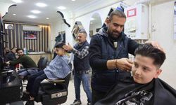 Elazığ'da berberlerde bayram mesaisi