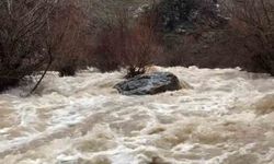Elazığ'da yağış sonrası dereler coştu