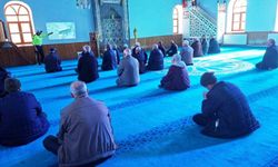 Hisarcık'ta cami cemaatine trafik eğitimi