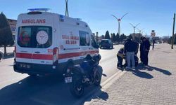 Karaman'da motokurye kazası: 1 yaralı