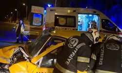 Kazada ağır yaralanan taksi şoföründen acı haber geldi