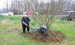 Kocaeli'de hibeli gübrelerini alan çiftçiler tarlada mesaiye başladı