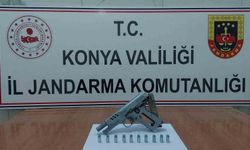 Konya'da çok sayıda silah ve silah parçası ele geçirildi: 1 tutuklama