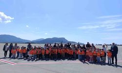 Köyceğiz Anaokulu öğrencileri Dalaman Havalimanı'nı gezdi