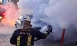 Köyceğiz'de araç yangını