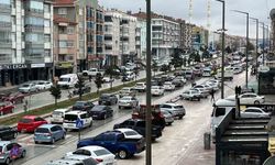 Kulu'da bayram trafiği yoğunluğu