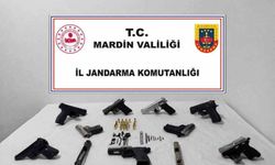 Mardin'de 8 ruhsatsız silah ele geçirildi