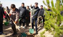 Niğde'de binlerce fidan toprakla buluşturuldu