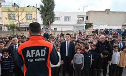 Nusaybin'de deprem tatbikatı gerçekleştirildi
