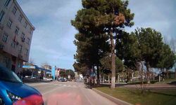 Ordu'da iki otomobilin kafa kafaya çarpışmasına ramak kaldı