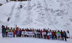 Palandöken'de buz tırmanışı eğitimi başarıyla gerçekleşti