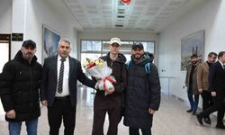 Şampiyona çiçekli karşılama