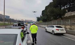 Sarıyer'de dron destekli 'kaynak' denetimi: 10 sürücüye toplamda 93 bin lira ceza kesildi
